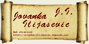Jovanka Ilijašević vizit kartica